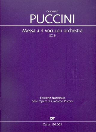 Messa di Gloria fr Soli, gem Chor und Orchester Partitur, broschiert