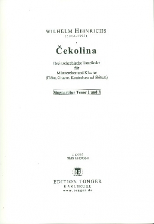 Cekolina fr Mnnerchor und Klavier (Instrumente ad lib) Tenor 1/2