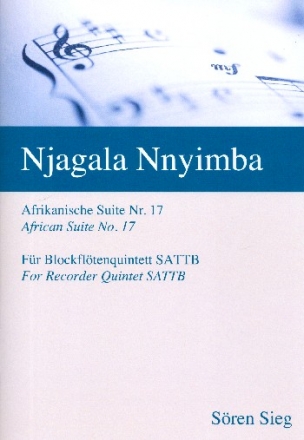Njagala Nnyimba fr 5 Blockflten (SATTB) Partitur und Stimmen