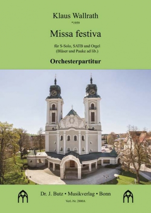 BUTZ2800A Missa festiva fr Sopran, gem Chor und Orchester Partitur