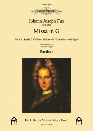 Missa in G fr Soli, gem Chor, Streicher und Orgel Partitur