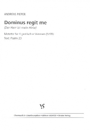 Dominus regit me fr gem Chor a cappella Partitur (la)