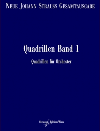 VGH1754-11 Neue Johann Strau Gesamtausgabe Serie 2 Werkgruppe 4 Abtei Quadrillen Band 1 RV2-122 Partitur und kritischer Bericht