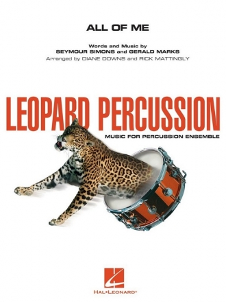 HL04005016 All of me for percussion ensemble score and parts