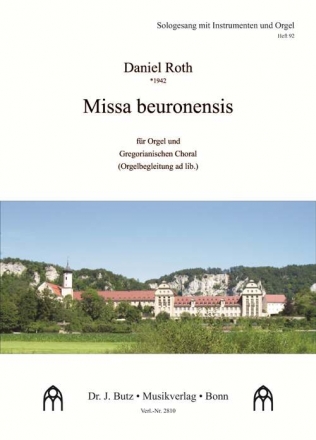 Missa beuronensis fr gregorianischen Choral und Orgel (Orgel 2 ad lib) Partitur