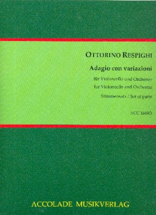 Adagio con variazioni fr Violoncello und Orchester Stimmensatz (Streicher 4-4-3-3-2)