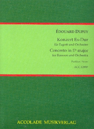 Konzert Es-Dur fr Fagott und Orchester Partitur