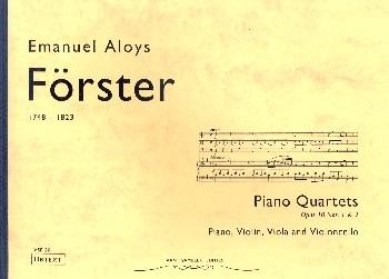 2 Piano Quartets op.10 (no.1 and 2) for violin, viola, cello and piano parts