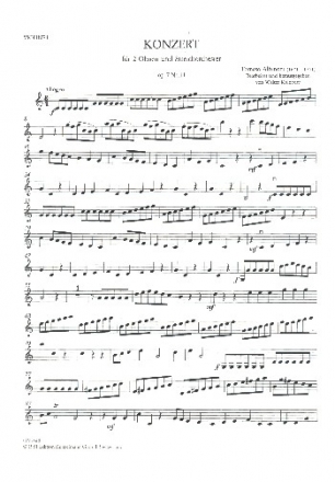 Concerto D-Dur op.7,11 fr 2 Oboen und Streichorchester Violine 1