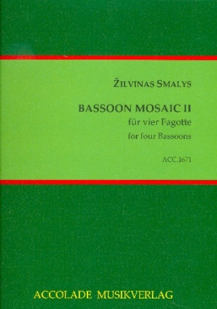 Bassoon Mosaic vol.2 fr 4 Fagotte Partitur und Stimmen