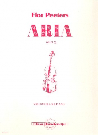 Aria op.51: for cello and piano for cello and piano