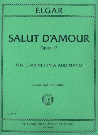 Salut d'amour for clarinet (A) and piano