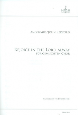 Rejoice in the Lord always fr gem Chor a cappella Partitur