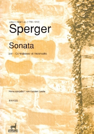 Sonate fr Violoncello und Kontrabass Partitur und Stimmen