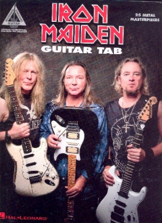 Iron Maiden - 25 Metal Masterpieces: songbook vocal/guitar/tab/rock score recorded guitar versions