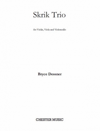 CH86515 Skrik Trio for violin, viola and cello score and parts