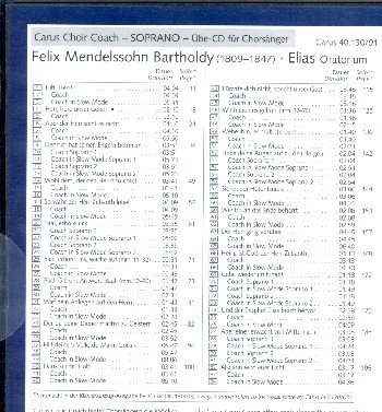 Elias MWVA25 - Chorstimme Sopran  Playalong-CD