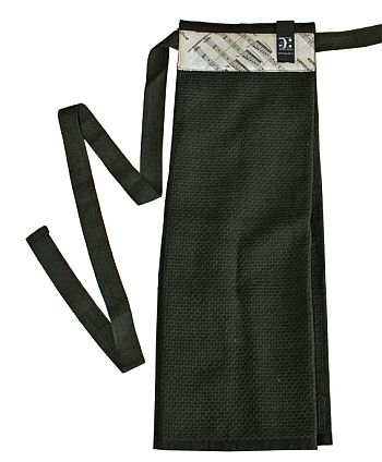 Handtuch mit Band schwarz 50 x 50 cm