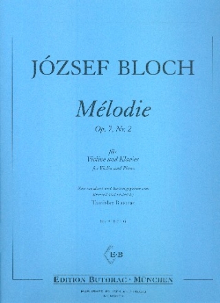 Mlodie op.7,2 fr Violine und Klavier