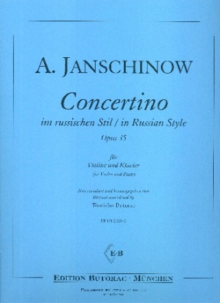 Concertino im russischen Stil op.35 fr Violine und Klavier