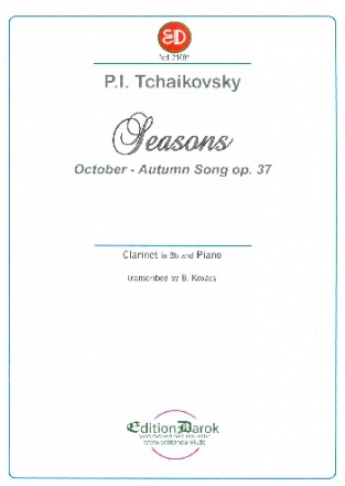 Oktober - Herbstlied op.37,10 fr Klarinette und Klavier