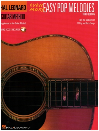 Even more easy Pop Melodies - 3rd Edition (+Online Audio) for guitar (with lyrics and chords)