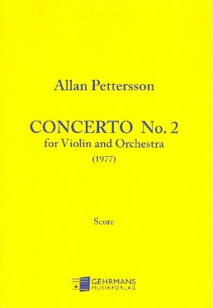 Concerto no.2 for violin and orchestra study score