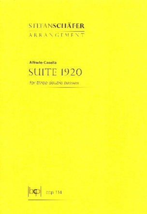 Suite 1920 fr 3 Kontrabsse Partitur und Stimmen