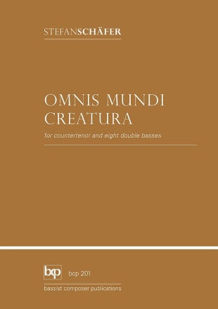 BCP201 Omnis mundi creatura fr Countertenor und 8 Kontrabsse Partitur und Stimmen