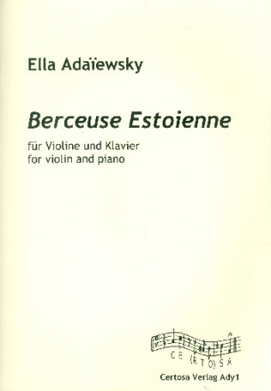 Berceuse estoienne fr Violine und Klavier