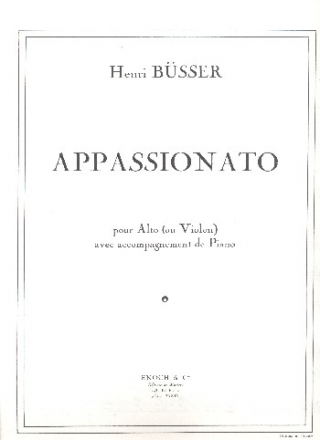 Appassionato pour alto (violon) et piano