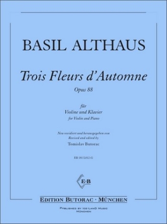 3 Fleurs d'automne op.88 fr Violine und Klavier