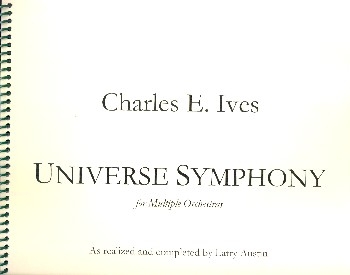 Universe Symphony for multiple orchestra study score (impaired manuscript)