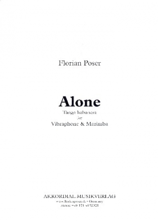 Alone fr Vibraphon und Marimbaphon Partitur und Stimme