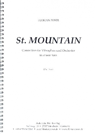 St. Mountain fr Vibraphon und Orchester Partitur