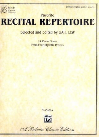 Favorite Recital Repertoire for piano