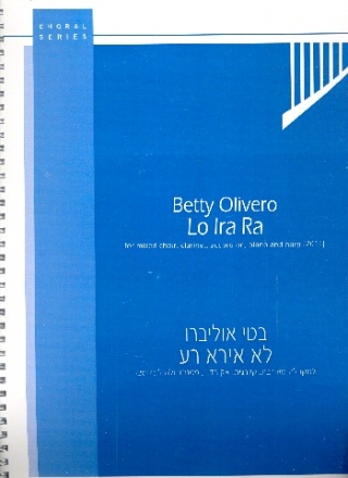 Lo Ira Ra for mixed chorus, clarinet, accordion, piano and harp score