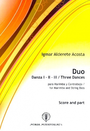 Duo fr Marimba und Kontrabass Partitur und Stimmen