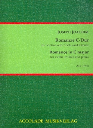 Romanze C-Dur fr Violine (Viola) und Klavier