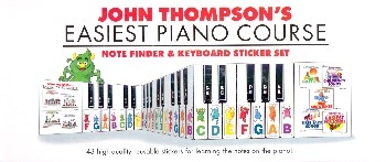 Note Finder & Keyboard Sticker Set for piano