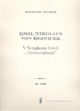 Sinfonie f-Moll Nr.5 fr Orchester Studienpartitur