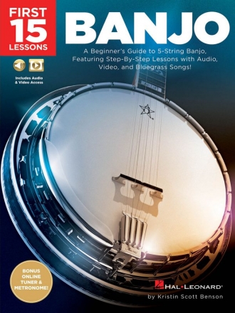First 15 Lessons (+Audio +Video Online Access) for banjo