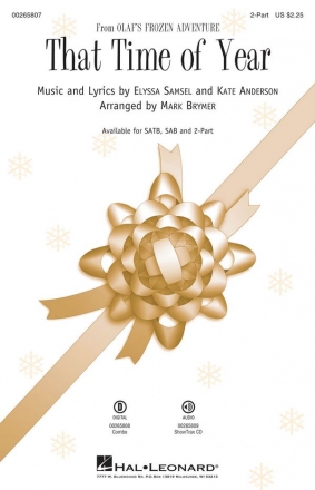 That Time of Year for 2-part chorus and piano score