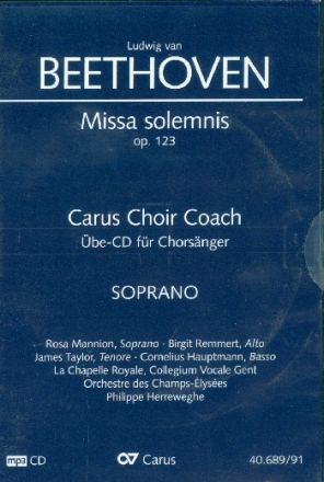 Missa solemnis op.123 - Chorstimme Sopran  Playalong-CD
