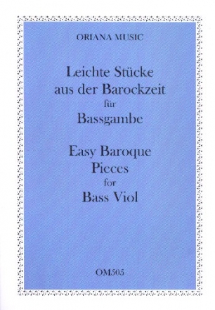 Leichte Stcke aus der Barockzeit fr Bassgambe