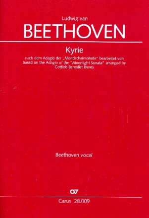 Kyrie nach dem Adagio der Mondscheinsonate op.27,2 (c-Moll) fr gem Chor und Orchester Partitur