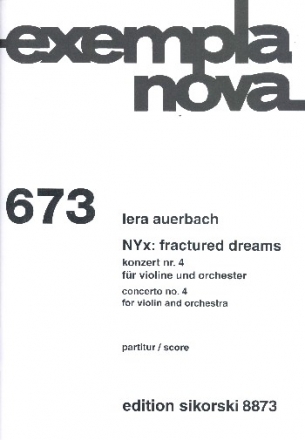 NYx - Fractured Dreams fr Violine und Orchester Studienpartitur