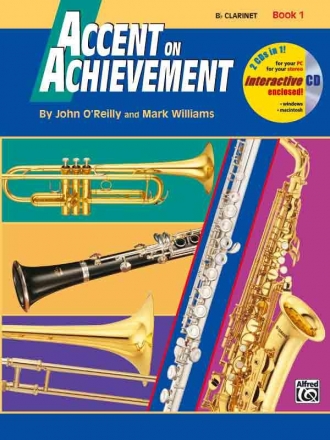 O'Reilly, J & Williams, M Accent on Achievement. Bb Bass Clar Bk 1  bass clarinet (engl. Ausgabe mit deutschsprachigem Einlegeblatt)