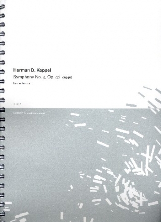 Symphony no.4 op.42 for orchestra score