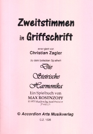 Die steirische Harmonika fr 1-2 Steirische Harmonikas Harmonika 2 in Griffschrift